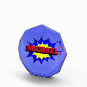 Superheld Kinder Comic Book Persoonlijke naam Fotoblokken (Rechts)