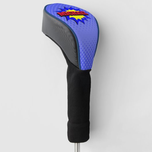 Superheld Kinder Comic Book Persoonlijke naam Golfheadcover (Schuin)