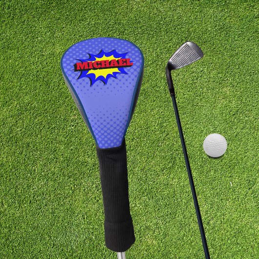 Superheld Kinder Comic Book Persoonlijke naam Golfheadcover