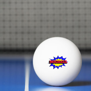 Superheld Kinder Comic Book Persoonlijke naam Pingpongbal