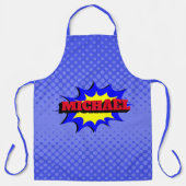 Superheld Kinder Comic Book Persoonlijke naam Schort (Voorkant)
