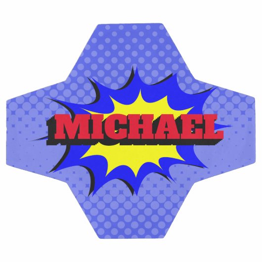 Superheld Kinder Comic Book Persoonlijke naam Voetbal (Enkel)