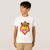 Superheld kinder rood t-shirt (Voorkant volledig)