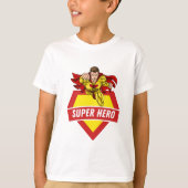 Superheld kinder rood t-shirt (Voorkant)