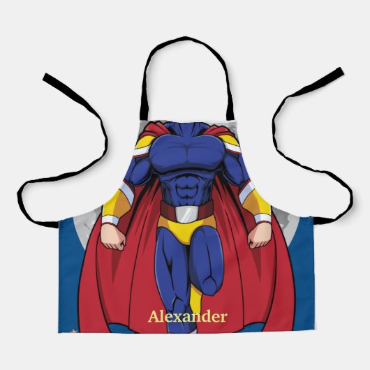 Superheld Kinder Schort (Voorkant)