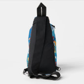 Superheld kinderen vliegen hoog sling bag (Achterkant)