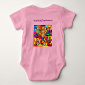 Superheld - Kittens - Puppies Baby Onesie Romper (Achterkant)