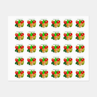 Superheld, kleurrijke groenten labels