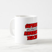 Superheld...Kleuterjuf Koffiemok (Voorkant links)