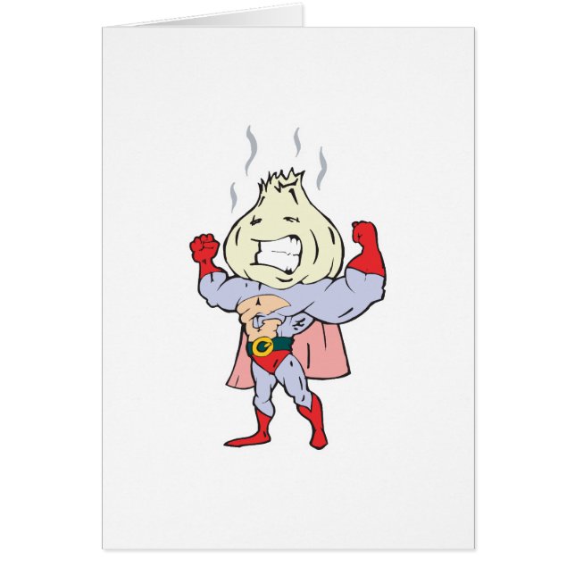 superheld knoflook karakter (Voorkant)