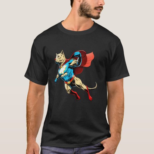 Superheld Labrador Retriever Rode Kap Superheld H T-shirt (Voorkant)