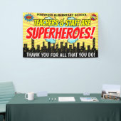 Superheld leraar appreciatie week banner (Beurs)