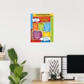 superheld leraar appreciatie week reisroute poster (Thuiskantoor)