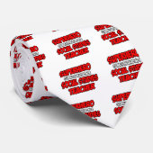 Superheld...Leraar Sociale Studies Stropdas (Opgerold)