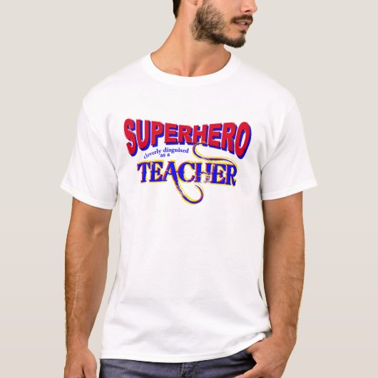 Superheld leraar t-shirt (Voorkant)