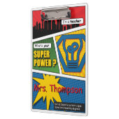 Superheld leraren klembord (Links)