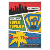Superheld leraren klembord (Achterkant)