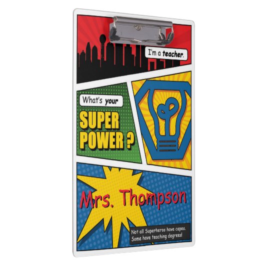 Superheld leraren klembord (Rechts)