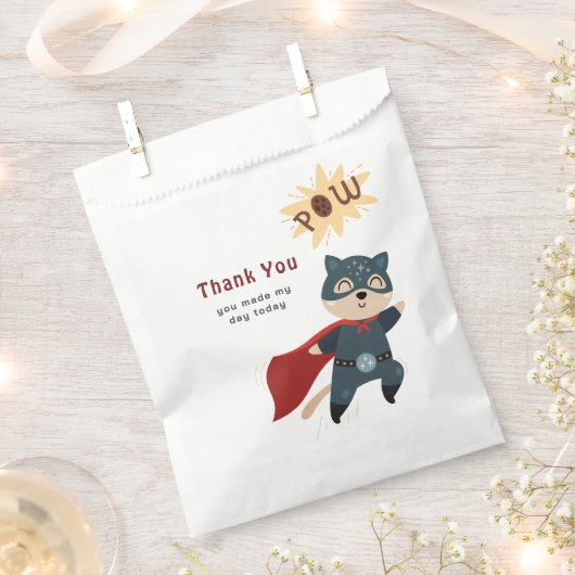 Superheld Leuke Dieren Kinderen Verjaardag Bedankzakje (Geknipt)