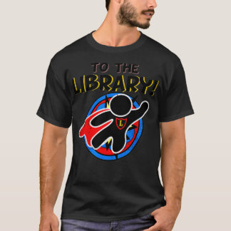 Superheld Librarian Distress Comic to the sailbo T-shirt