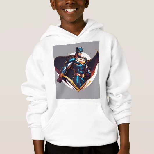 Superheld Logo Kinder trui Hoodie (Voorkant)