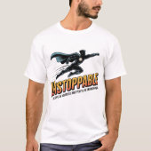 Superheld Loper Motivatie Retro Design T-shirt (Voorkant)