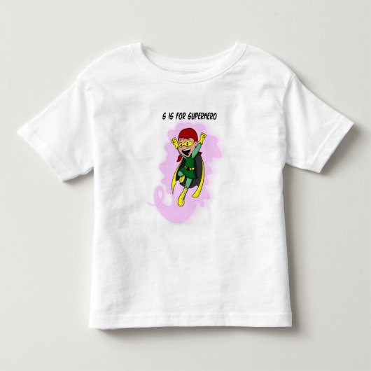 Superheld Lucy Toddler T-shirt (Voorkant)