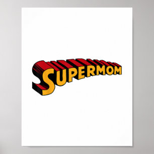 Superheld mam grappige supermam poster