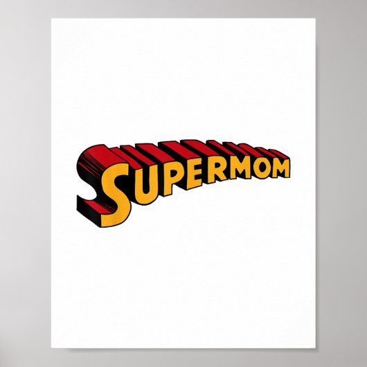 Superheld mam grappige supermam poster (Voorkant)