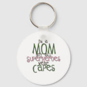 Superheld Mam Sleutelhanger (Voorkant)