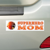 Superheld mama bumpersticker (Op auto)