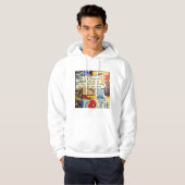 Superheld Mannen Geboste overhemd Hoodie (Voorkant volledig)