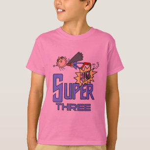 Superheld Meisje 3e Verjaardag Tshirts en geschenk