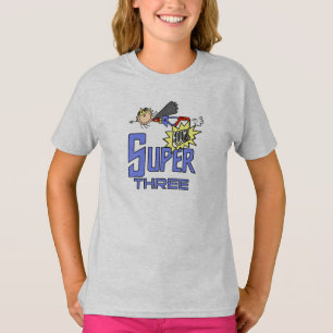 Superheld Meisje 3e Verjaardag Tshirts en geschenk