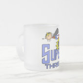 Superheld Meisje 3e Verjaardag Tshirts en geschenk Matglas Koffiemok (Voorkant links)