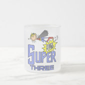 Superheld Meisje 3e Verjaardag Tshirts en geschenk Matglas Koffiemok (Center)