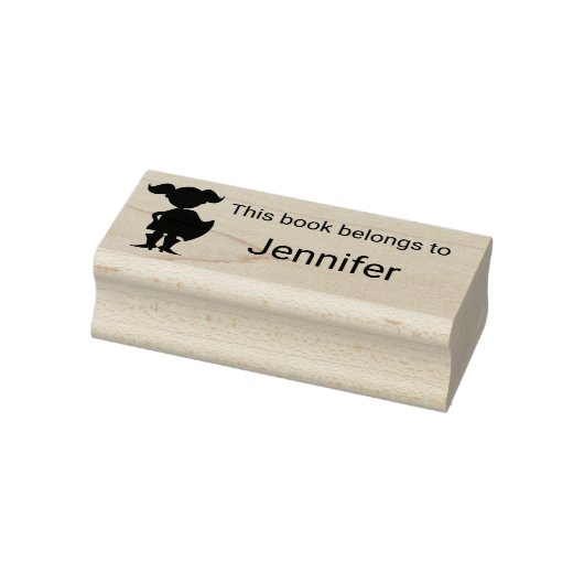 Superheld Meisje Dit boek behoort tot gepersonalis Rubberstempel (Stempel)