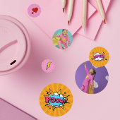 Superheld Meisje Verjaardagsfeestdecoratie Foto Confetti