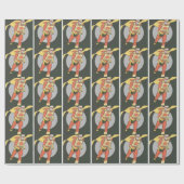 Superheld met Blast Symbol in werking Cadeaupapier (Vlak)