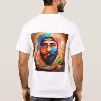 Superheld met bruine ogen t-shirt