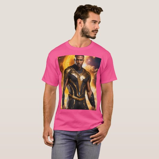 Superheld met de kracht van de tijd man T-shirt (Voorkant volledig)