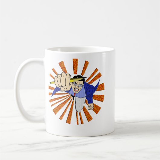 Superheld met Potlood Koffiemok (Links)