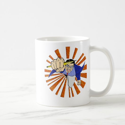 Superheld met Potlood Koffiemok (Rechts)