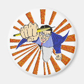 Superheld met potlood magneet (Voorkant)