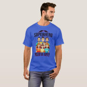 Superheld microtie t-shirt (Voorkant volledig)