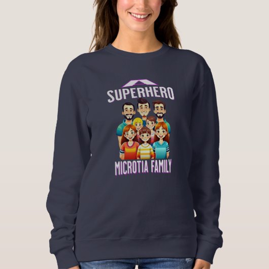 Superheld microtie trui (Voorkant)