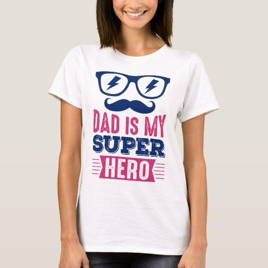 Superheld - Mijn echte held T-shirt (Voorkant)