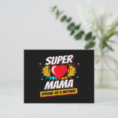 Superheld Moeder - Sterk Als Een Moeder - Super Ma Briefkaart (Staand voorkant)