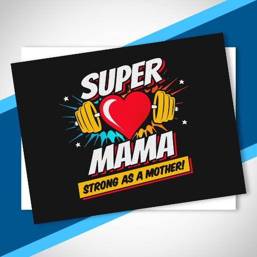 Superheld Moeder - Sterk Als Een Moeder - Super Ma Briefkaart