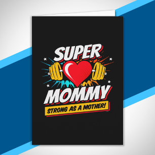 Superheld Moeder - Sterk Als Een Moeder - Super Ma Kaart